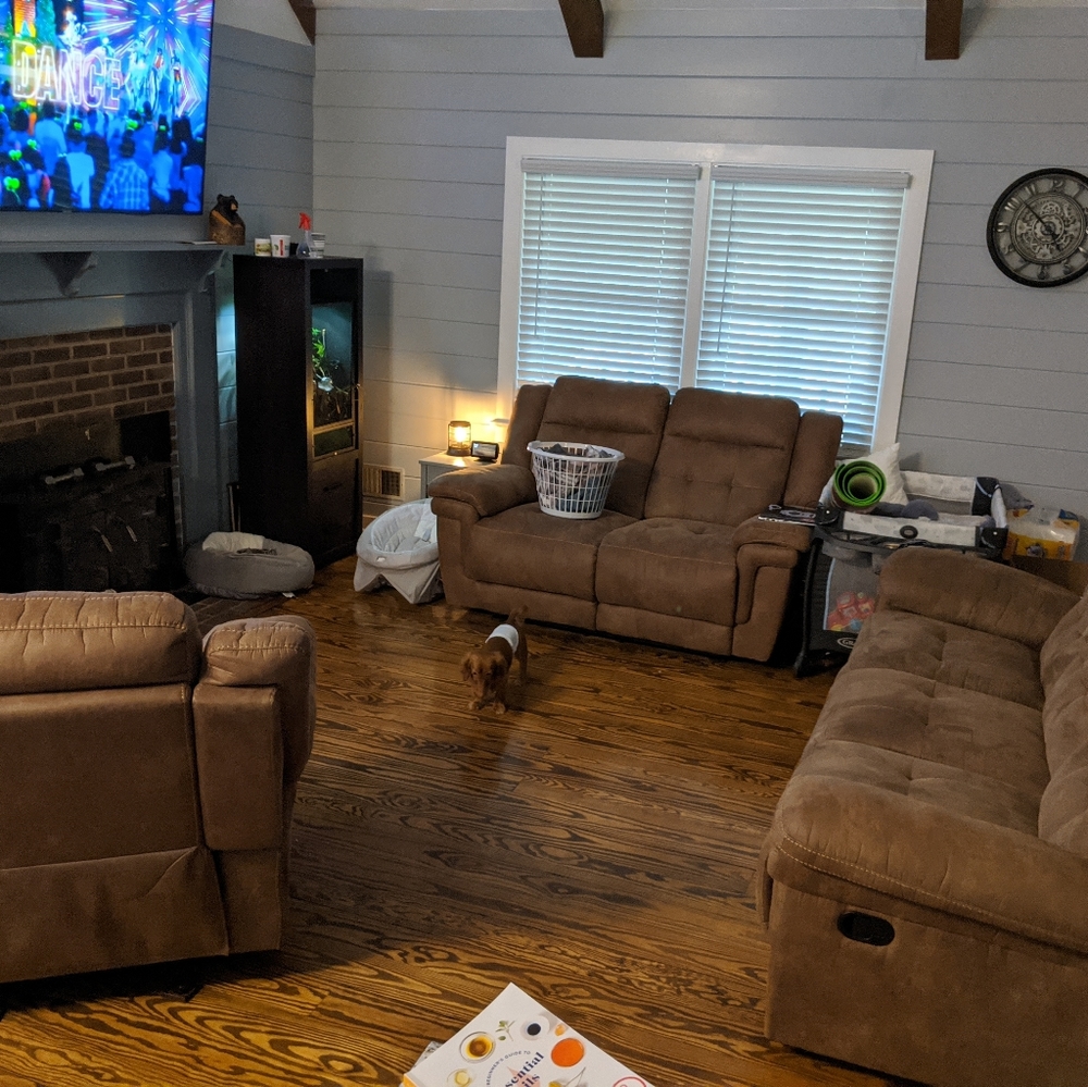 Three piece couch set